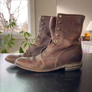 Justin Boots Dark Brown Leather Boots